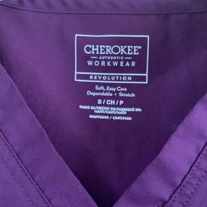Cherokee Work West Scrub Top